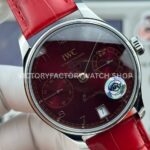 APS Factory IWC Portuguese IW501709 42.3mm Red Leather Strap Red Dial (3) APS Factory IWC Portuguese IW501709 42.3mm Red Leather Strap Red Dial