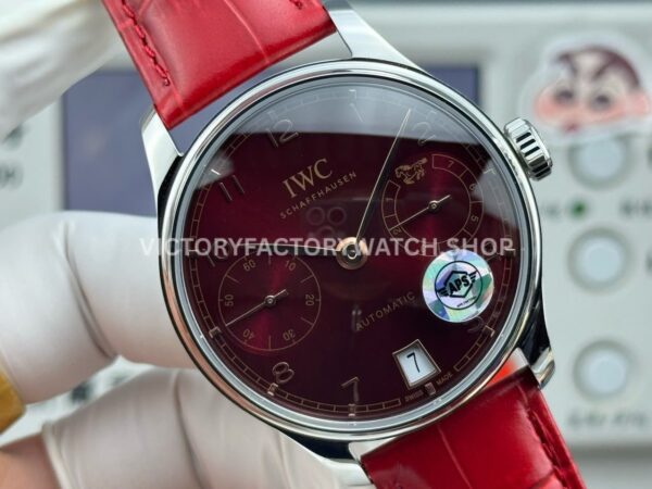 APS Factory IWC Portuguese IW501709 42.3mm Red Leather Strap Red Dial (3) APS Factory IWC Portuguese IW501709 42.3mm Red Leather Strap Red Dial