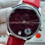 APS Factory IWC Portuguese IW501709 42.3mm Red Leather Strap Red Dial (4) APS Factory IWC Portuguese IW501709 42.3mm Red Leather Strap Red Dial