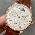 APS Factory IWC Portuguese Perpetual Calendar IW502302 44mm Rose Gold Leather Strap Arabic Numeral (7) APS Factory IWC Portuguese Perpetual Calendar IW502302 44mm Rose Gold Leather Strap Arabic Numerals Silver Dial