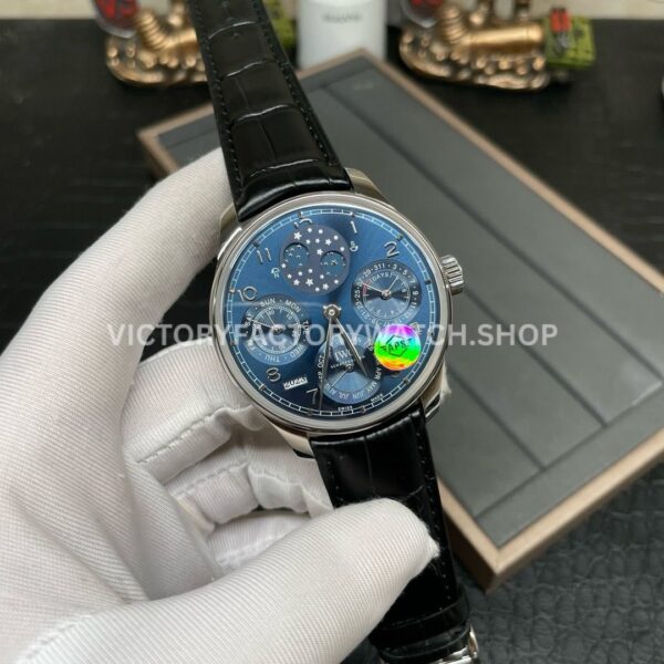 APS Factory IWC Portuguese Perpetual Calendar IW503401 44mm White Gold Leather Strap Arabic Numeral (9) APS Factory IWC Portuguese Perpetual Calendar IW503401 44mm White Gold Leather Strap Arabic Numerals Blue Dial