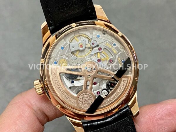 APS Factory IWC Portuguese Perpetual Calendar IW503404 44mm Rose Gold Leather Strap Arabic Numerals APS Factory IWC Portuguese Perpetual Calendar IW503404 44mm Rose Gold Leather Strap Arabic Numerals Grey Dial