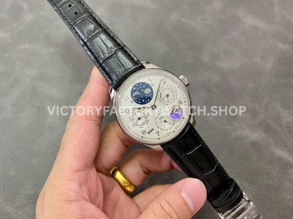APS Factory IWC Portuguese Perpetual Calendar IW503406 44mm Platinum Leather Strap Arabic Numerals W (8) APS Factory IWC Portuguese Perpetual Calendar IW503406 44mm Platinum Leather Strap Arabic Numerals White Dial