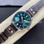 AZ Factory IWC Big Pilot IW501015 Steel Leather Strap Arabic Numerals Green Dial (1) AZ Factory IWC Big Pilot IW501015 Steel Leather Strap Arabic Numerals Green Dial