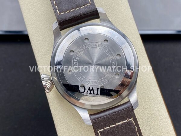 AZ Factory IWC Big Pilot IW501015 Steel Leather Strap Arabic Numerals Green Dial (3) AZ Factory IWC Big Pilot IW501015 Steel Leather Strap Arabic Numerals Green Dial
