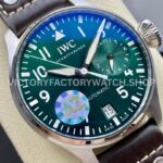 AZ Factory IWC Big Pilot IW501015 Steel Leather Strap Arabic Numerals Green Dial (7) AZ Factory IWC Big Pilot IW501015 Steel Leather Strap Arabic Numerals Green Dial