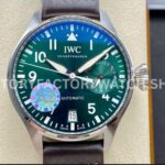 AZ Factory IWC Big Pilot IW501015 Steel Leather Strap Arabic Numerals Green Dial (9) AZ Factory IWC Big Pilot IW501015 green dial leather strap replica watch