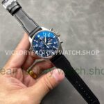 AZ Factory IWC Pilot Chronograph IW37714 41mm Leather Strap Arabic Numerals Blue Dial (2) AZ Factory IWC Pilot Chronograph IW37714 41mm Leather Strap Arabic Numerals Blue Dial