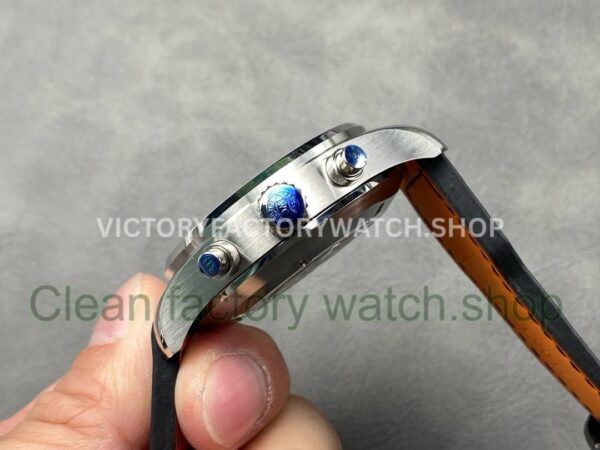 AZ Factory IWC Pilot Chronograph IW37714 41mm Leather Strap Arabic Numerals Blue Dial (4) AZ Factory IWC Pilot Chronograph IW37714 41mm Leather Strap Arabic Numerals Blue Dial