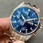 AZ Factory IWC Pilot Chronograph IW388102 41mm Full Steel Arabic Numerals Blue Dial (5) AZ Factory IWC Pilot Chronograph IW388102 41mm Full Steel Arabic Numerals Blue Dial