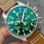 AZ Factory IWC Pilot Chronograph IW388103 41mm Leather Strap Arabic Numerals Green Dial (3) AZ Factory IWC Pilot Chronograph IW388103 41mm Leather Strap Arabic Numerals Green Dial