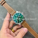 AZ Factory IWC Pilot Chronograph IW388103 41mm Leather Strap Arabic Numerals Green Dial (9) AZ Factory IWC Pilot Chronograph IW388103 41mm Leather Strap Arabic Numerals Green Dial