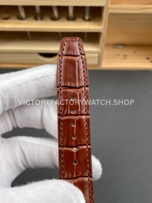 AZ Factory IWC Portuguese Automatic IW500701 42mm Rose Gold Leather Strap Arabic Numerals Silver Dial (1) AZ Factory IWC Portuguese Automatic IW500701 42mm Rose Gold Leather Strap Arabic Numerals Silver Dial