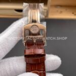 AZ Factory IWC Portuguese Automatic IW500701 42mm Rose Gold Leather Strap Arabic Numerals Silver Dial (4) AZ Factory IWC Portuguese Automatic IW500701 42mm Rose Gold Leather Strap Arabic Numerals Silver Dial