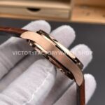 AZ Factory IWC Portuguese Automatic IW500701 42mm Rose Gold Leather Strap Arabic Numerals Silver Dial (8) AZ Factory IWC Portuguese Automatic IW500701 42mm Rose Gold Leather Strap Arabic Numerals Silver Dial