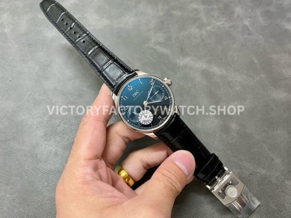 AZ Factory IWC Portuguese Automatic IW500703 42.3mm Steel Leather Strap Black Dial (3) AZ Factory IWC Portuguese Automatic IW500703 42.3mm Steel Leather Strap Black Dial