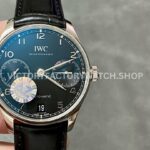 AZ Factory IWC Portuguese Automatic IW500703 42.3mm Steel Leather Strap Black Dial (7) AZ Factory IWC Portuguese IW500703 42.3mm black dial replica watch