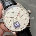 AZ Factory IWC Portuguese Automatic IW500704 42.3mm Steel Leather Strap Arabic numerals White Dial (1) AZ Factory IWC Portuguese Automatic IW500704 42.3mm Steel Leather Strap Arabic numerals White Dial