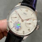 AZ Factory IWC Portuguese Automatic IW500704 42.3mm Steel Leather Strap Arabic numerals White Dial (3) AZ Factory IWC Portuguese Automatic IW500704 42.3mm Steel Leather Strap Arabic numerals White Dial
