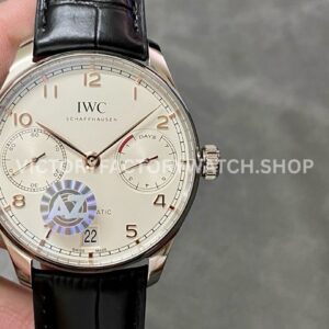AZ Factory IWC Portuguese Automatic IW500704 42.3mm Steel Leather Strap Arabic numerals White Dial (6) AZ Factory IWC Portuguese IW500704 42.3mm Arabic numerals white dial replica watch