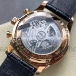 AZ Factory IWC Portuguese Chronograph IW371482 41mm Rose Gold Leather Strap Arabic Numerals Gery Dial (1) AZ Factory IWC Portuguese Chronograph IW371482 41mm Rose Gold Leather Strap Arabic Numerals Gery Dial