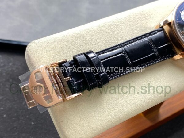 AZ Factory IWC Portuguese Chronograph IW371482 41mm Rose Gold Leather Strap Arabic Numerals Gery Dial (6) AZ Factory IWC Portuguese Chronograph IW371482 41mm Rose Gold Leather Strap Arabic Numerals Gery Dial