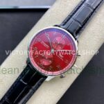 AZ Factory IWC Portuguese Chronograph IW371616 41mm Leather Strap Arabic Numerals Red Dial (5) AZ Factory IWC Portuguese Chronograph IW371616 41mm Leather Strap Arabic Numerals Red Dial