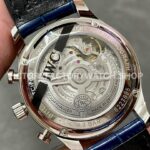 AZ Factory IWC Portuguese Chronograph IW371620 41mm Steel Leather Strap Blue Eye White Dial (8) AZ Factory IWC Portuguese Chronograph IW371620 41mm Steel Leather Strap Blue Eye White Dial