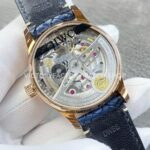 AZ Factory IWC Portuguese IW500713 42.3mm Rose Gold Leather Strap Rose Gold Arabic Number Blue Dial (1) AZ Factory IWC Portuguese IW500713 42.3mm Rose Gold Leather Strap Rose Gold Arabic Number Blue Dial