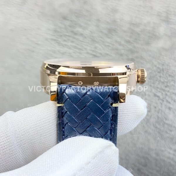 AZ Factory IWC Portuguese IW500713 42.3mm Rose Gold Leather Strap Rose Gold Arabic Number Blue Dial (9) AZ Factory IWC Portuguese IW500713 42.3mm Rose Gold Leather Strap Rose Gold Arabic Number Blue Dial