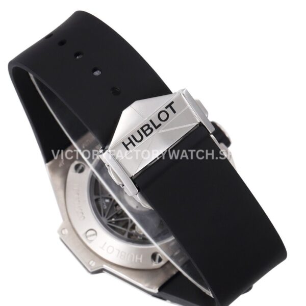 BBF Factory Hublot Big Bang Sang Bleu II 418.NX.1107.RX.MXM19 45mm Titanium Bl (1) BBF Factory Hublot Big Bang Sang Bleu II 418.NX.1107.RX.MXM19 45mm Titanium Black Rubber Strap Black Skeletonized Dial