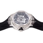 BBF Factory Hublot Big Bang Sang Bleu II 418.NX.1107.RX.MXM19 45mm Titanium Bl ( (6) BBF Factory Hublot Big Bang Sang Bleu II 418.NX.1107.RX.MXM19 45mm Titanium Black Rubber Strap Black Skeletonized Dial
