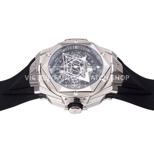 BBF Factory Hublot Big Bang Sang Bleu II 418.NX.1107.RX.MXM19 45mm Titanium Bl ( (6) BBF Factory Hublot Big Bang Sang Bleu II 418.NX.1107.RX.MXM19 45mm Titanium Black Rubber Strap Black Skeletonized Dial