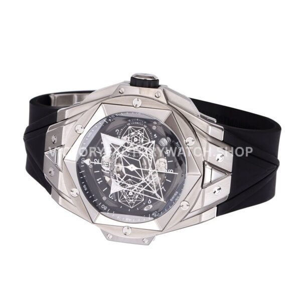 BBF Factory Hublot Big Bang Sang Bleu II 418.NX.1107.RX.MXM19 45mm Titanium Bl ( (7) BBF Factory Hublot Big Bang Sang Bleu II 418.NX.1107.RX.MXM19 45mm Titanium Black Rubber Strap Black Skeletonized Dial