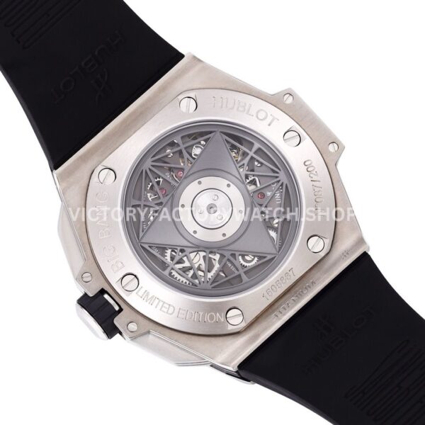 BBF Factory Hublot Big Bang Sang Bleu II 418.NX.1107.RX.MXM19 45mm Titanium Bl ( (8) BBF Factory Hublot Big Bang Sang Bleu II 418.NX.1107.RX.MXM19 45mm Titanium Black Rubber Strap Black Skeletonized Dial