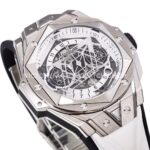 BBF Factory Hublot Big Bang Sang Bleu II 418.NX.2001.RX.MXM20 45mm Titanium Wh ( (3) BBF Factory Hublot Big Bang Sang Bleu II 418.NX.2001.RX.MXM20 45mm Titanium White Rubber Strap White Skeletonized Dial