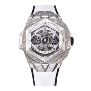 BBF Factory Hublot Big Bang Sang Bleu II 418.NX.2001.RX.MXM20 45mm Titanium Wh ( (4) BBF Factory Hublot Big Bang Sang Bleu II Titanium White 45mm replica watch
