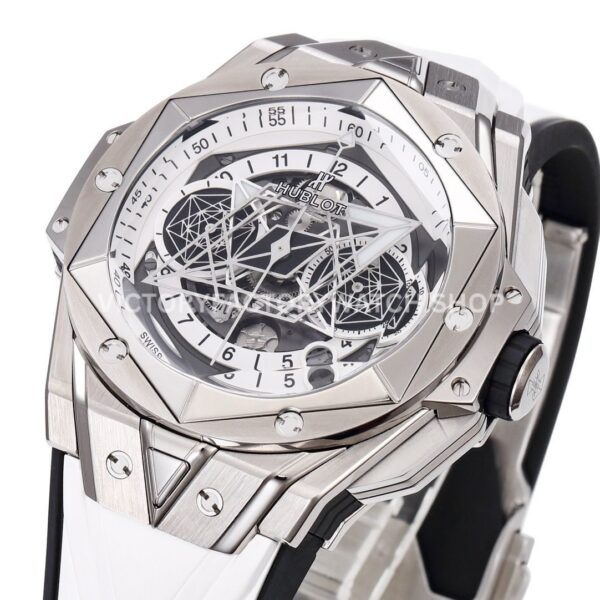 BBF Factory Hublot Big Bang Sang Bleu II 418.NX.2001.RX.MXM20 45mm Titanium Wh ( (6) BBF Factory Hublot Big Bang Sang Bleu II 418.NX.2001.RX.MXM20 45mm Titanium White Rubber Strap White Skeletonized Dial
