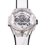 BBF Factory Hublot Big Bang Sang Bleu II 418.NX.2001.RX.MXM20 45mm Titanium Wh ( (7) BBF Factory Hublot Big Bang Sang Bleu II 418.NX.2001.RX.MXM20 45mm Titanium White Rubber Strap White Skeletonized Dial
