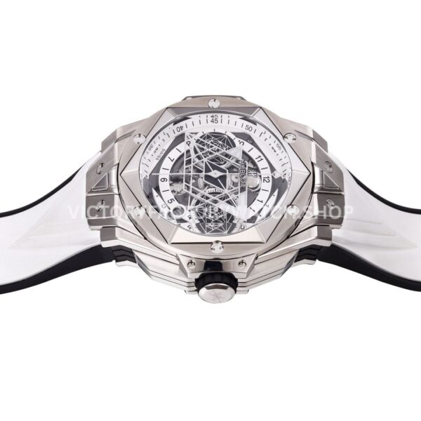 BBF Factory Hublot Big Bang Sang Bleu II 418.NX.2001.RX.MXM20 45mm Titanium Wh ( (8) BBF Factory Hublot Big Bang Sang Bleu II 418.NX.2001.RX.MXM20 45mm Titanium White Rubber Strap White Skeletonized Dial