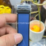 BBF Factory Hublot Big Bang Sang Bleu II 418.NX.5107.RX.MXM20 45mm Titanium Blue (1) BBF Factory Hublot Big Bang Sang Bleu II 418.NX.5107.RX.MXM20 45mm Titanium Blue Rubber Strap Blue Skeletonized Dial