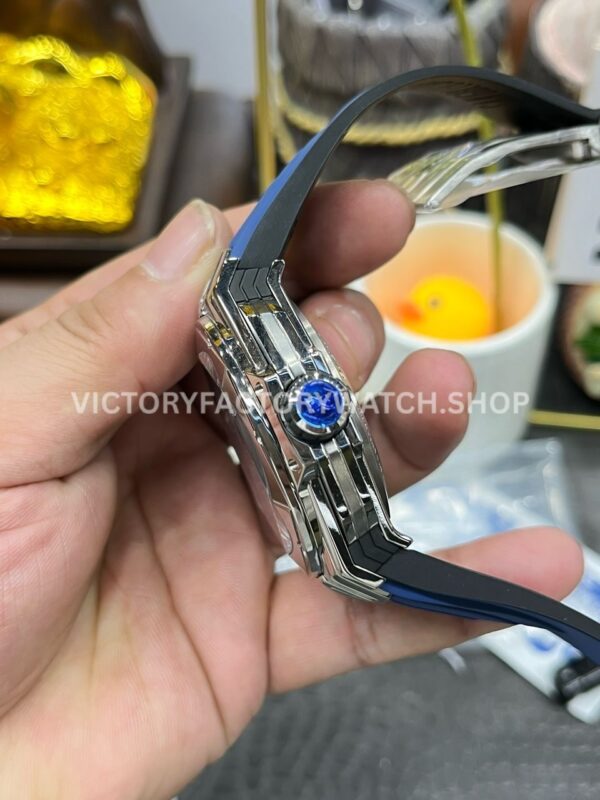 BBF Factory Hublot Big Bang Sang Bleu II 418.NX.5107.RX.MXM20 45mm Titanium Blue ( (5) BBF Factory Hublot Big Bang Sang Bleu II 418.NX.5107.RX.MXM20 45mm Titanium Blue Rubber Strap Blue Skeletonized Dial