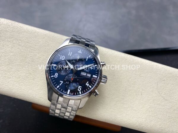 BLS Factory IWC Pilot Chronograph IW388102 41mm Arabic Numerals Blue Dial (10) BLS Factory IWC Pilot Chronograph IW388102 41mm Arabic Numerals Blue Dial