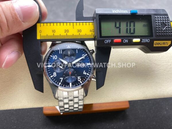 BLS Factory IWC Pilot Chronograph IW388102 41mm Arabic Numerals Blue Dial (11) BLS Factory IWC Pilot Chronograph IW388102 41mm Arabic Numerals Blue Dial