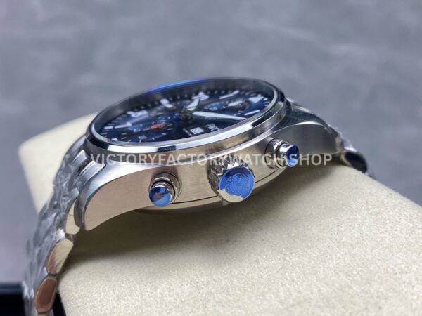 BLS Factory IWC Pilot Chronograph IW388102 41mm Arabic Numerals Blue Dial (5) BLS Factory IWC Pilot Chronograph IW388102 41mm Arabic Numerals Blue Dial