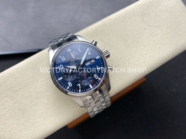 BLS Factory IWC Pilot Chronograph IW388102 41mm Arabic Numerals Blue Dial (6) BLS Factory IWC Pilot Chronograph IW388102 41mm Arabic Numerals Blue Dial
