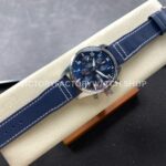 BLS Factory IWC Pilot Chronograph IW388102 41mm Leather Strap Blue Dial (6) BLS Factory IWC Pilot Chronograph IW388102 41mm Blue Leather Strap Blue Dial