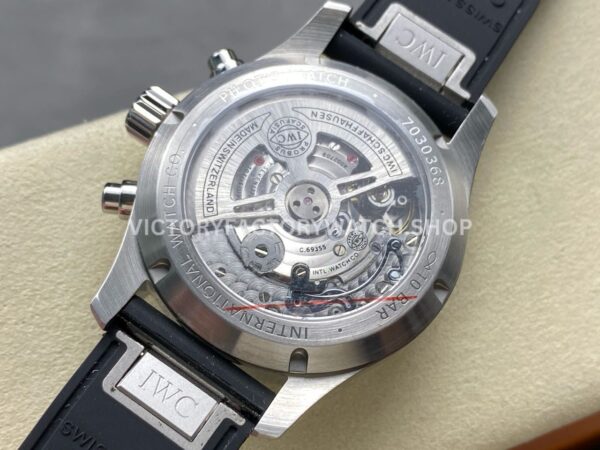 BLS Factory IWC Pilot Chronograph IW388102 41mm Rubber Strap Blue Dial (3) BLS Factory IWC Pilot Chronograph IW388102 41mm Rubber Strap Blue Dial