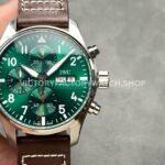 BLS Factory IWC Pilot Chronograph IW388103 41mm Steel Leather Strap Arabic Numerals Green Dial (2) BLS Factory IWC Pilot Chronograph IW388102 41mm blue dial rubber strap replica watch