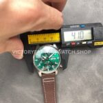 BLS Factory IWC Pilot Chronograph IW388103 41mm Steel Leather Strap Arabic Numerals Green Dial (3) BLS Factory IWC Pilot Chronograph IW388103 41mm Steel Leather Strap Arabic Numerals Green Dial